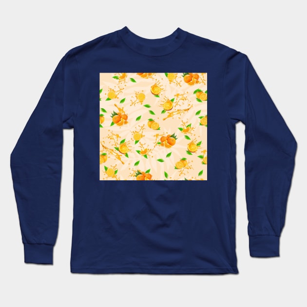 Orange fruit Long Sleeve T-Shirt by ilhnklv